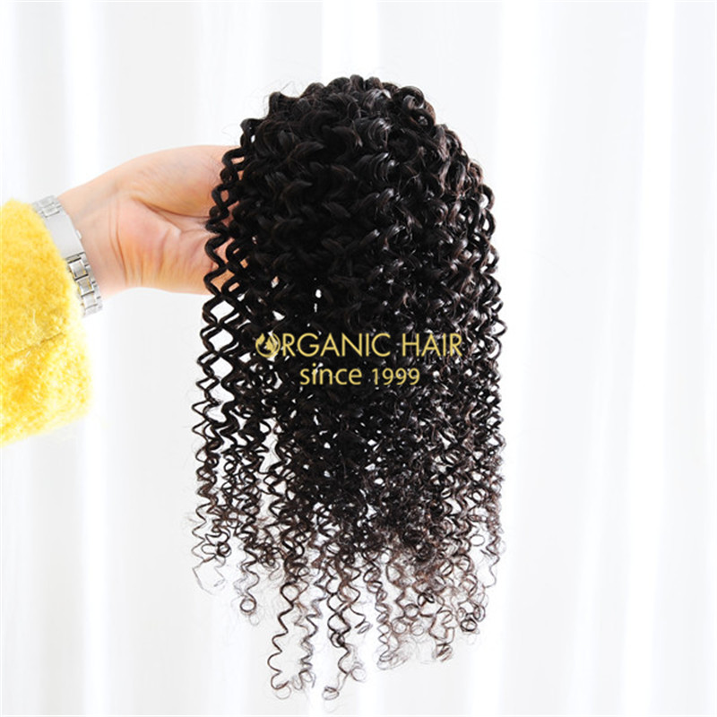 16inch afro kinky weft afro hair weave in hair